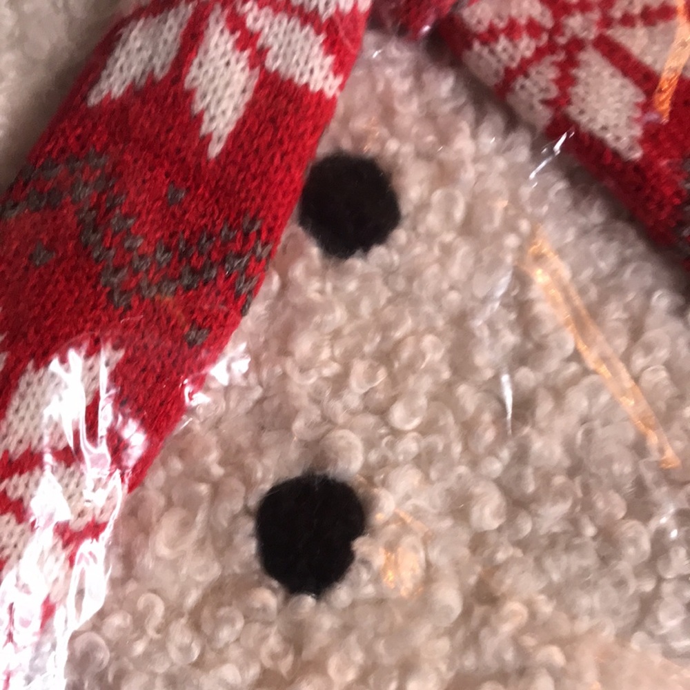Pottery Barn Cute and Cuddly Archie The Snowman Applique Plaid Pillow Cover ☃️ - Picture 9 of 16